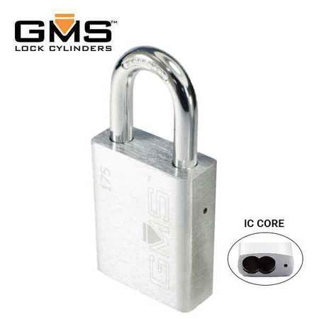 GMS GMS: Large format IC padlock, 1-3/4 wide, 1 shackle, less cylinder GMS-LFICP1751